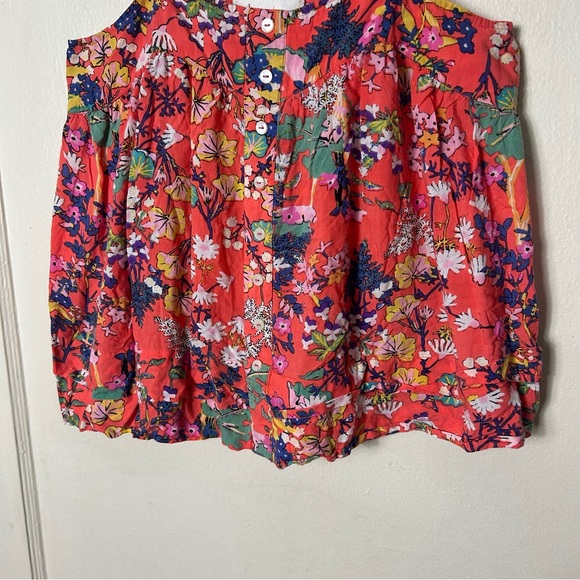 Anthropologie orange floral modal sleep swing tank top womens XS - Picture 5 of 9